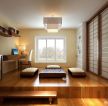 现代日式三房一厅家庭休闲区装修设计图