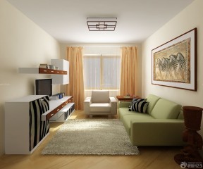 两室一厅客厅装修效果图大全2020图片 现代风格