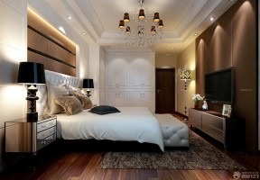 两房一厅装修效果图 欧式卧室设计效果图