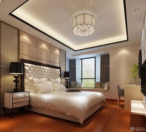 两房一厅装修效果图 欧式床图片