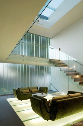 复式房楼梯设计 后现代风格