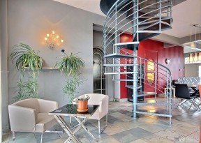 现代风格家装复式房楼梯设计样板