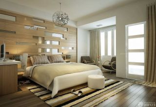 创意复式房屋卧室床头背景墙设计效果图欣赏