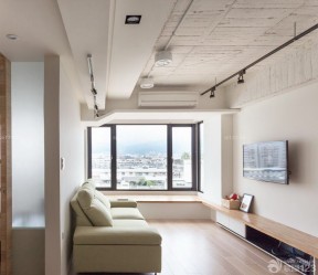 90平房屋长方形客厅loft装修效果图片
