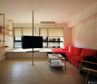 90平房屋家庭客厅loft装修效果图片