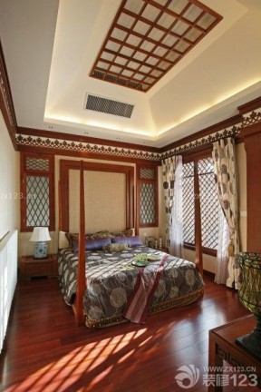 中式古典装修 卧室吊顶设计