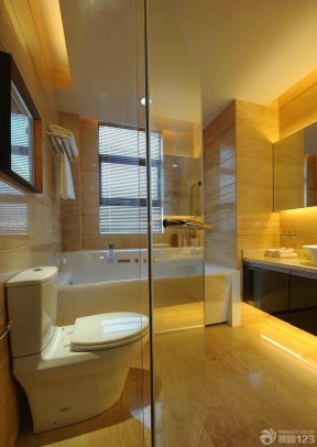 小户型浴室装修 实木地板