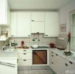 现代90平米厨房白色橱柜装修效果图片大全