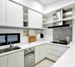 90平米厨房不锈钢置物架装修效果图片