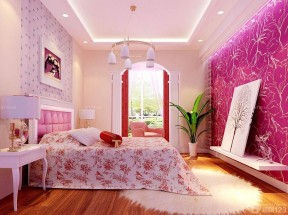 80平米小户型婚房装修效果图 卧室壁纸