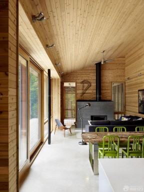 生态木别墅 家装餐厅设计效果图