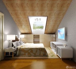 90平米房屋带阁楼卧室装修效果图