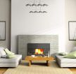 家装90平标准户型客厅壁炉装修效果图片