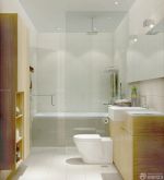 小户型浴缸整体浴室柜效果图片