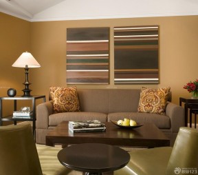 90平米两室两厅装修 客厅墙面颜色装修效果图片