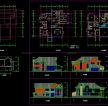 独栋别墅设计图纸及效果图大全