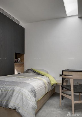90平米3居室房屋装修效果图 现代简约卧室