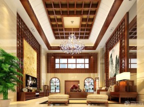 别墅设计图纸及效果图大全 客厅沙发背景墙装修