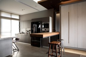 140平米20万装修 开放式厨房吧台设计
