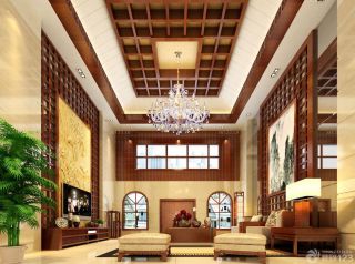 别墅设计图纸及客厅沙发背景墙装修效果图大全