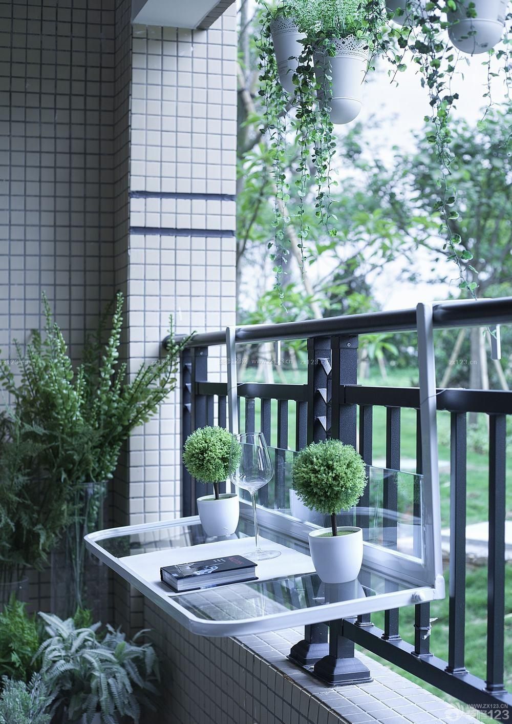 家庭阳台书桌装修效果图片