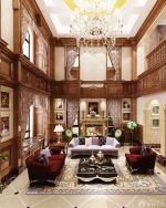 欧式世界顶级别墅客厅装修效果图片