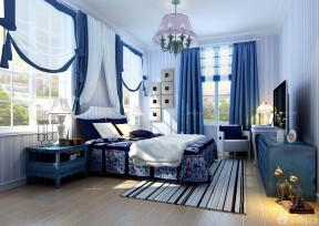 世界顶级别墅 卧室窗帘装修效果图
