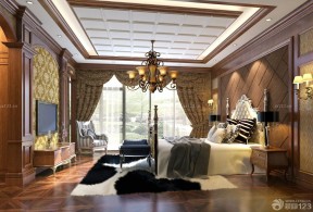欧式世界顶级别墅床头背景墙装修效果图片