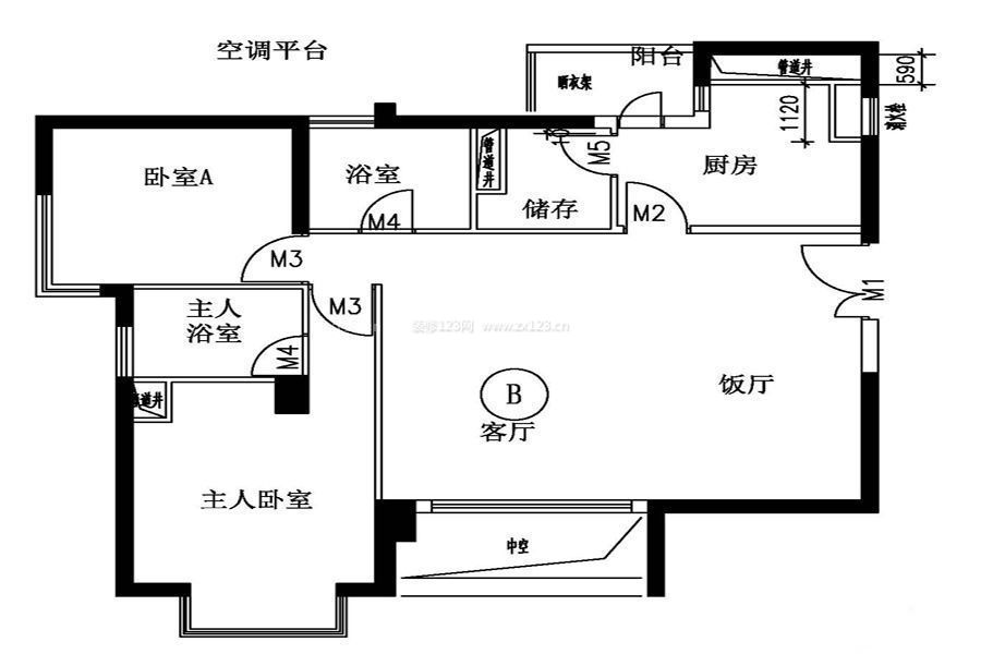 90平米經典別墅戶型圖欣賞