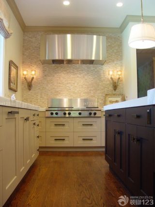 混搭风格设计90小户型厨房橱柜装修样板房