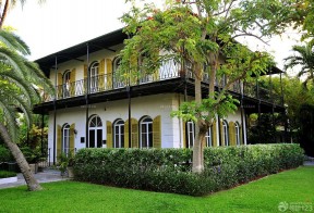 联排别墅庭院设计 东南亚风格设计装修效果图片