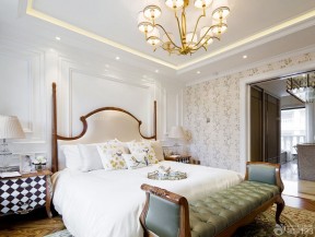 三层别墅设计图 双人床装修效果图片