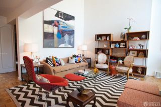家装复式单身公寓客厅设计效果图欣赏