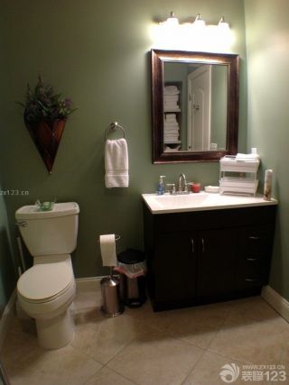 小美式风格90平米小户型卫生间装修图片