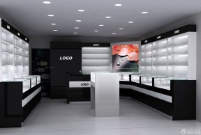 商场鞋柜装修效果图2020款 简约黑白风格装修效果图