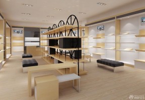 商场鞋柜装修效果图2020款 橱柜展厅装修效果图片