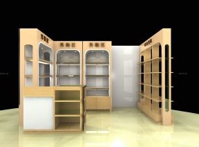 商场鞋柜装修效果图2020款 展示架设计
