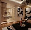 欧美风格家装90平米小户型浪漫的主卧室卫生间装修效果图片