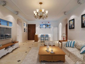小户型别墅装修 美式地中海混搭风格效果图