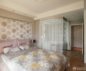 90平米小户型浪漫的主卧室卫生间装修效果图 现代风格家装