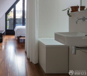 90平米小户型浪漫的主卧室卫生间装修效果图 现代家装风格