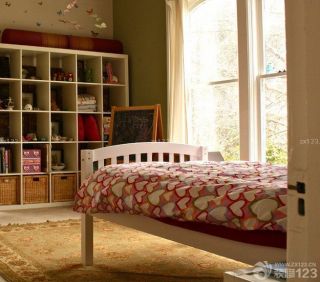 美式乡村别墅90后女生卧室装修图片