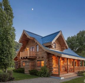 木屋别墅外观设计效果图-每日推荐