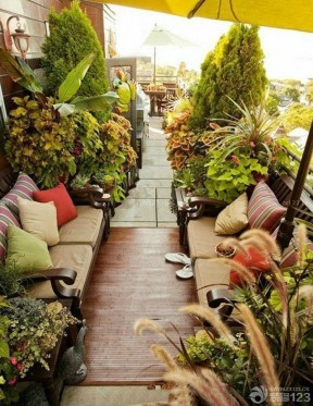露台绿化 屋顶花园设计图