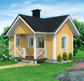 2021农村一层半别墅外观效果图