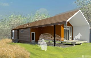 农村家庭木屋别墅外观设计图片
