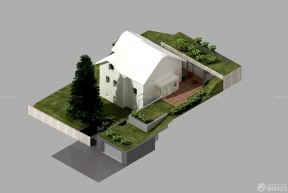 农村小型别墅设计图 别墅绿化装修效果图片