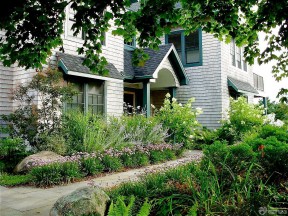 小别墅庭院设计效果图 绿化效果图