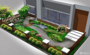 小别墅庭院设计效果图 园林景观效果图