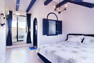 地中海风格别墅样板房卧室图片